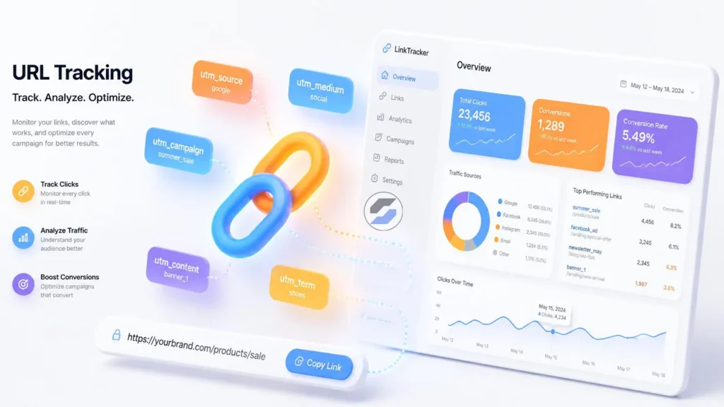 Конструктор UTM-меток для создания отслеживаемых ссылок для рекламы в Yandex Direct, Google Ads, Instagram и Telegram